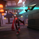 An image of Overwatch 2 support hero Kiriko throw her kunai at the camera.